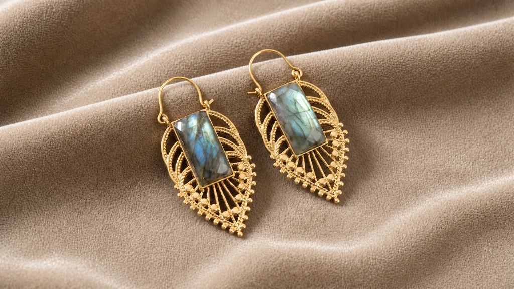 Vanya Labradorite Drop Earrings