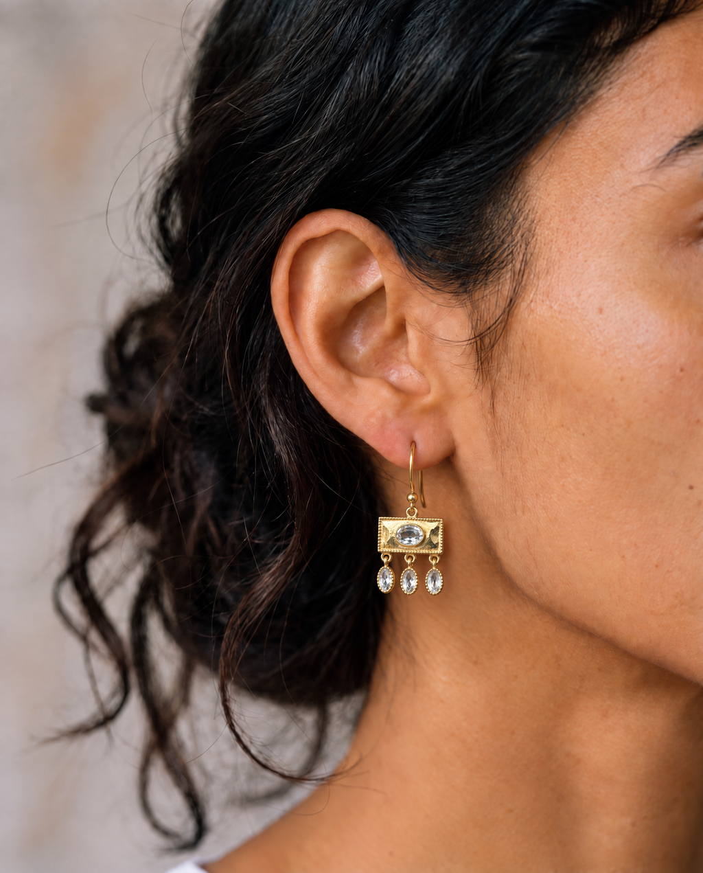 Sora Blue Topaz Earrings
