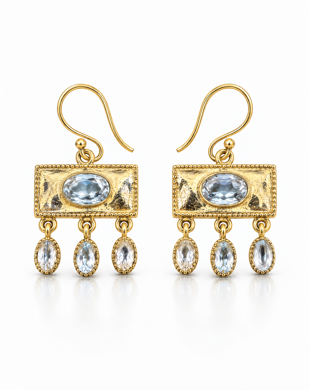 Sora Blue Topaz Earrings
