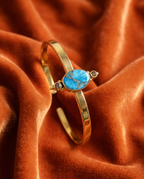 Azra Turquoise & Citrine Bangle
