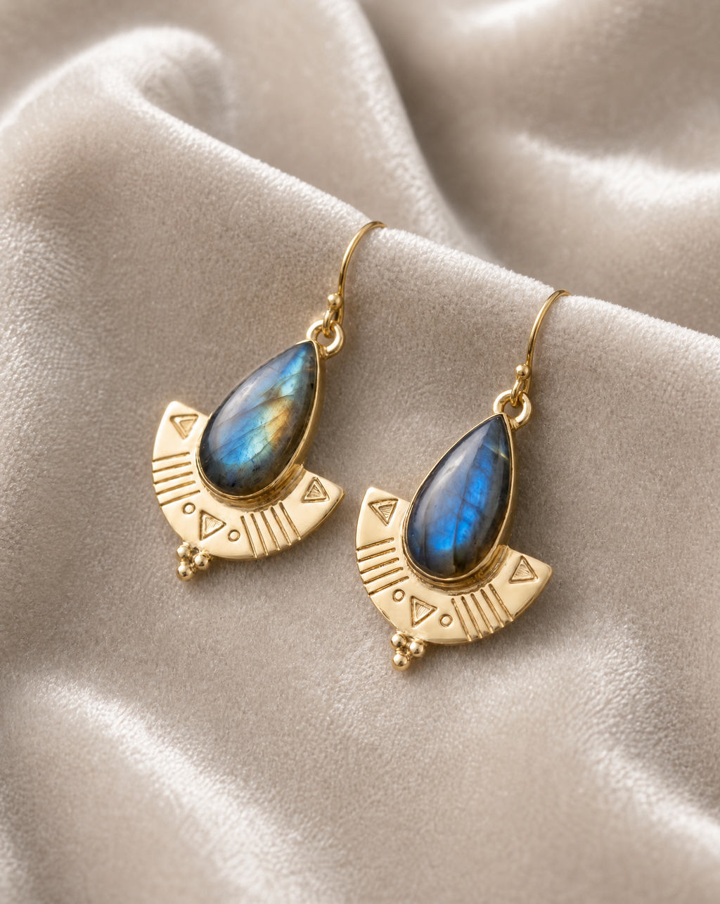 Asha Labradorite Earrings