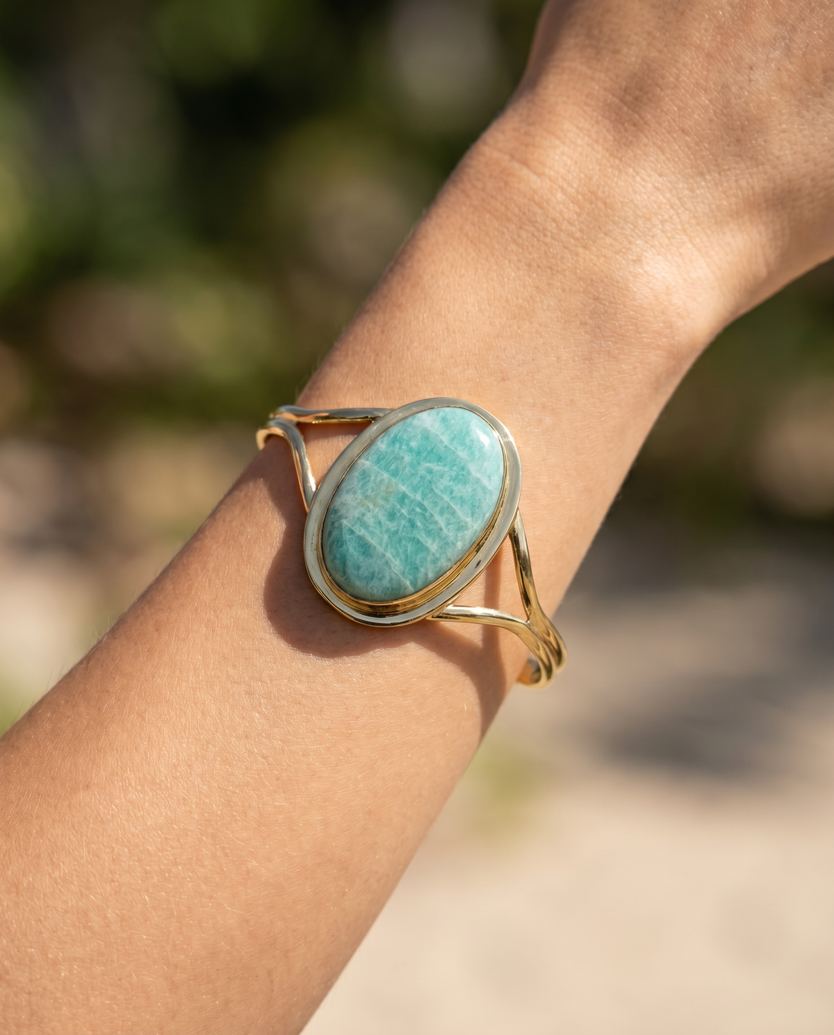 Aarya Amazonite Bangle